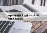 aspice软件开发流程（aspice软件开发流程等级）
